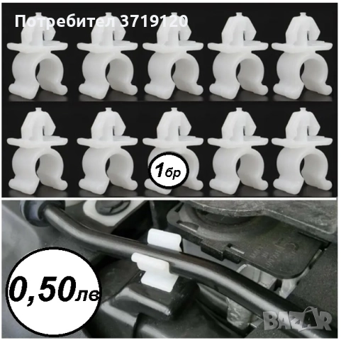 Щипки за броня Фиксатор Нит Панел на вратата Подплата на калника Универсалени, снимка 3 - Други стоки за дома - 45351882