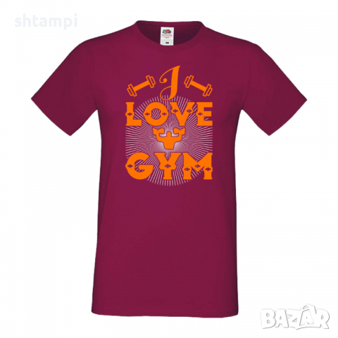 Мъжка Фитнес тениска I Love Gym 2 Gym,спорт,Щанги,Тренировки,Спортуване,, снимка 5 - Тениски - 36507357