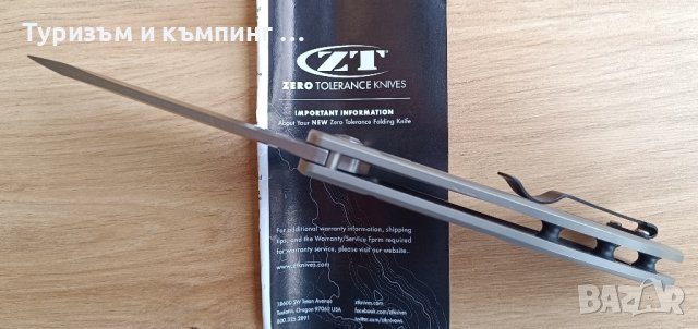 Сгъваем нож ZT 0808 / ZT 0801, снимка 10 - Ножове - 44246277