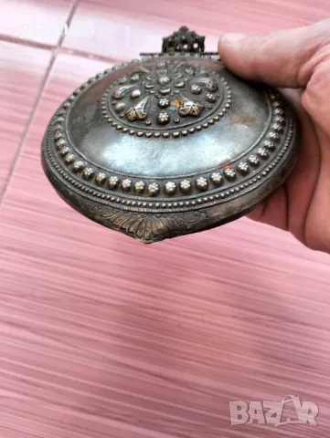 Голяма сребърна пафта, снимка 5 - Антикварни и старинни предмети - 47902371