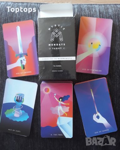 Таро карти, различни от масовите: Linestrider Tarot & Mystic Mondays & Ink Witch Tarot, снимка 8 - Други игри - 32863575