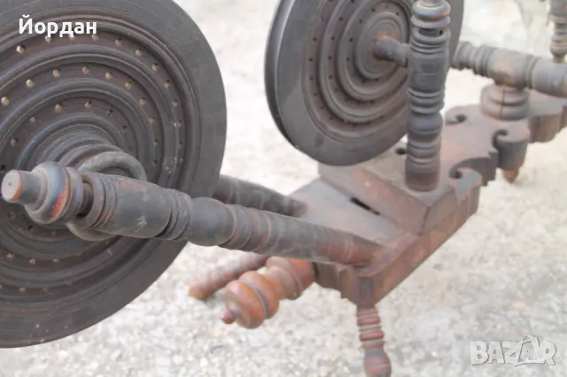 Стар чекрък за предене на вълна, снимка 9 - Антикварни и старинни предмети - 49496880