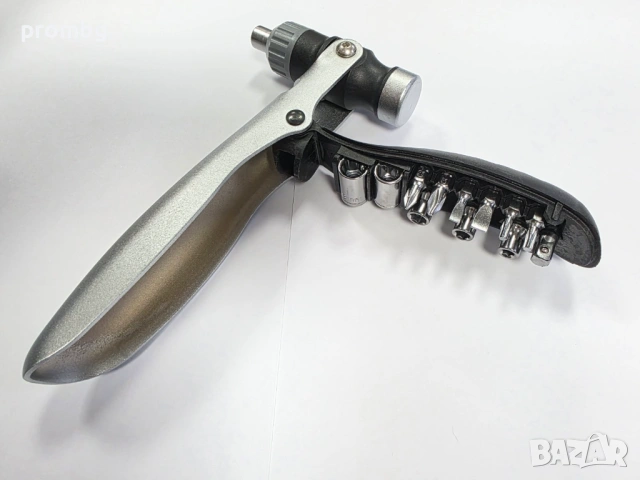 мултифункционален инструмент, чук, битове, накрайници 15 в 1, снимка 9 - Отвертки - 41556580