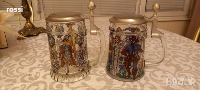 Vintage. Нови. BMF. Рисувани немски халби 0,5 л. Халба., снимка 4 - Антикварни и старинни предмети - 49130008