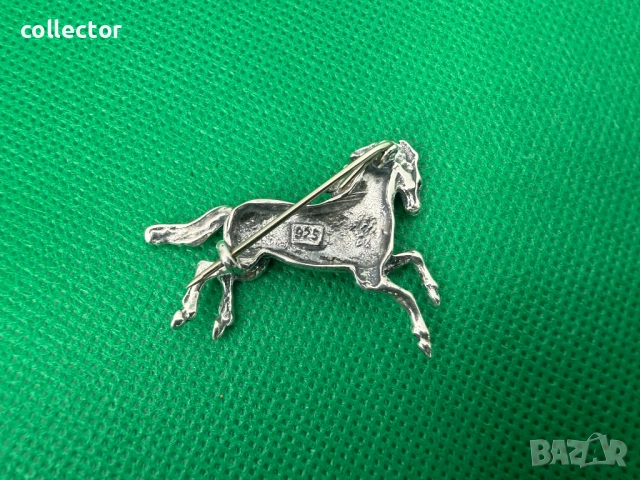 Сребърна брошка на кон / нова. №7439, снимка 6 - Други - 51942732