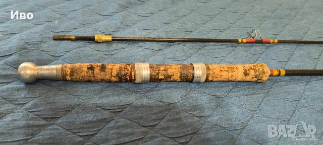 Винтидж спининг въдица, "Super Blactor", произведена от "Tortue la Soie" (Париж)., снимка 4 - Колекции - 53009127