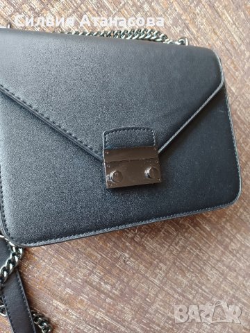Чанта кожа черна, снимка 3 - Чанти - 42231713
