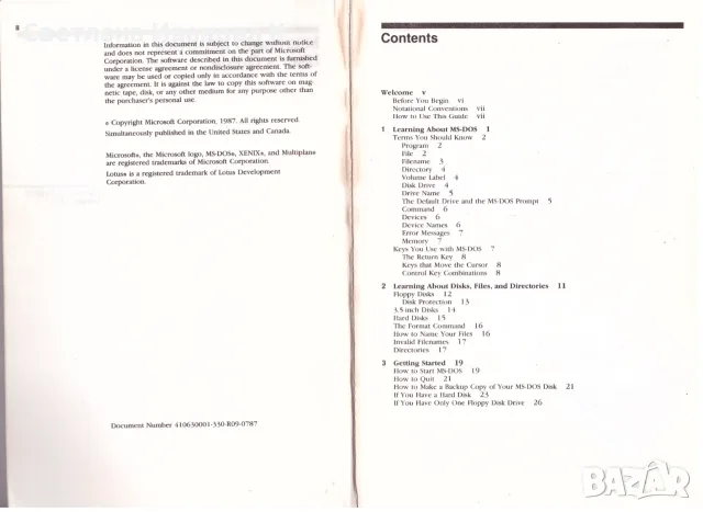 Оригинална         книга на операционната система MS-DOS, снимка 2 - Наука, техника и компютри - 55964259