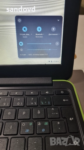 Лаптоп -хромебук HP TPN-Q151 цена 70лв, снимка 3 - Лаптопи за дома - 52711223