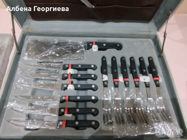 Комплект прибори за стекове  ROSENBAUM  SOLINGEN 22 части, снимка 2 - Прибори за хранене, готвене и сервиране - 53082837