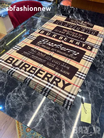Burberry Hermes  Fendi Balenciaga кашмирени шалове, снимка 12 - Шалове - 56116140