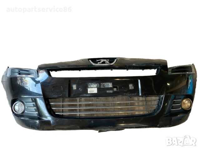 Предна броня черна и хром пълна за Peugeot 5008 1.6 HDI (2013)
