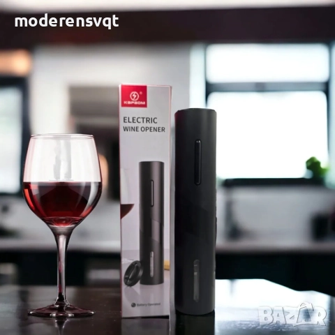 Автоматична отварачка за вино, работеща с батерии, черна, снимка 7 - Аксесоари за кухня - 51443287