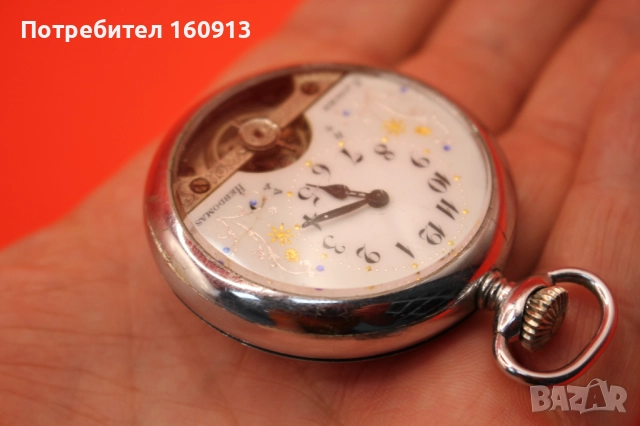 Швейцарски джобен часовник HEBDOMAS 8 Days - Осмодневен., снимка 7 - Колекции - 51450585