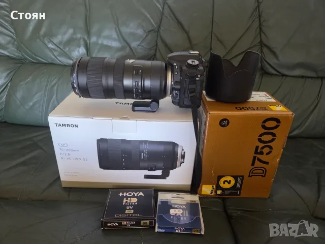 Nikon7500, Tamron SP 70-200mm f/2.8 Di VC USD G2, снимка 8 - Батерии, зарядни - 55960382