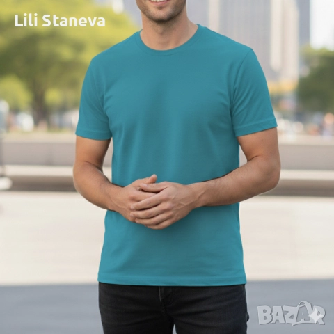 Мъжки тениски от 100% памук – 8 различни цвята. , снимка 12 - Тениски - 51860739