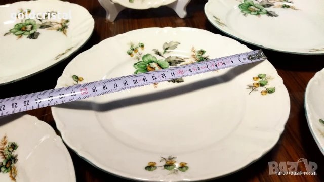 Стар български порцелан чинии , снимка 3 - Антикварни и старинни предмети - 32986197