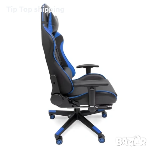 Геймърски стол с поставка за крака , снимка 8 - Геймърски - 53406507