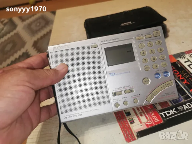SONY ICF-SW7600GR FM STEREO RECEIVER-ВНОС SWISS 2209260925, снимка 4 - Ресийвъри, усилватели, смесителни пултове - 56171379