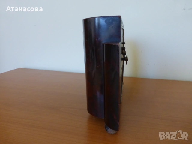 Немски каминен часовник касичка, снимка 3 - Антикварни и старинни предмети - 53222754