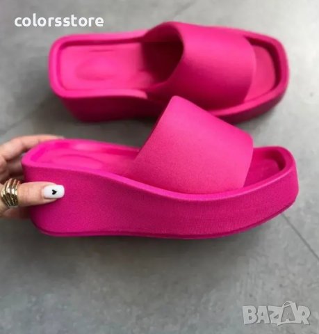 Чехли на платформа - циклама - HL800