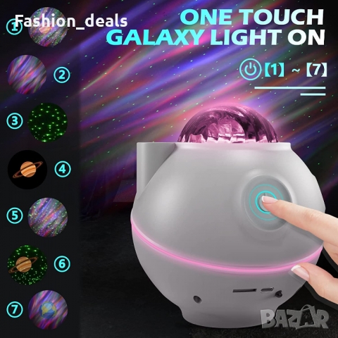 Нов 2 в 1 Прожектор за детска стая и USB Музикална колона за Атмосфера, снимка 2 - Други - 36062728