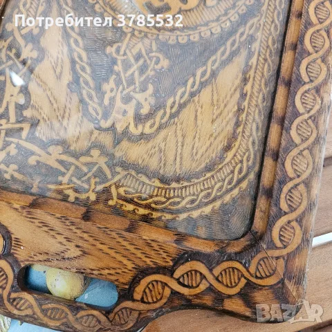 Дървен поднос поднос, снимка 4 - Антикварни и старинни предмети - 55965214