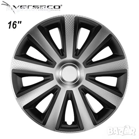 Тасове за джанти 16'' Versaco Carbon Aviator - Silver  Black