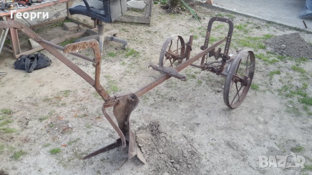Стар плуг от две части, снимка 5 - Антикварни и старинни предмети - 39834884