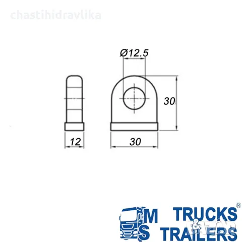 Насрещник за ключалка на капак със сферична дръжка 15012028, снимка 2 - Части - 48331336