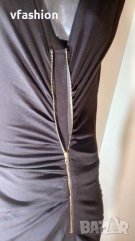 Еластична черна дамска рокля MNG, снимка 3 - Рокли - 36364621