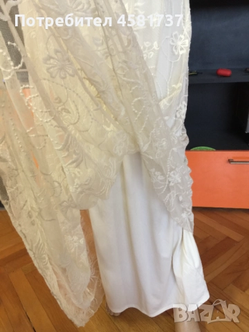 Дълга рокля ZARA., размер L, снимка 5 - Рокли - 51878410