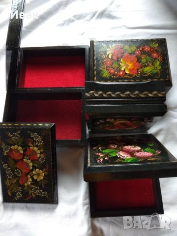 Ръчно рисувани кутии за бижута и ценности, оригинален украински Роспис., снимка 8 - Други ценни предмети - 41282369