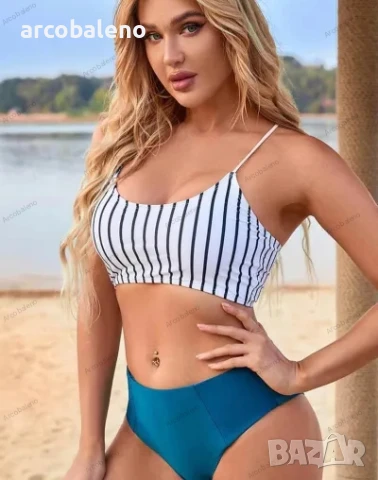 Моден секси дамски бански костюм, 3цвята , снимка 6 - Бански костюми - 41350797
