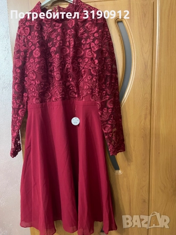 Бордо червена рокля на Чичи-Лондон, снимка 5 - Рокли - 52792603