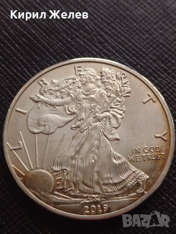 РЕПЛИКА на РЯДКА МОНЕТА USA 2019г. унция - долар уникат за КОЛЕКЦИОНЕРИ 34938, снимка 6 - Нумизматика и бонистика - 39172136