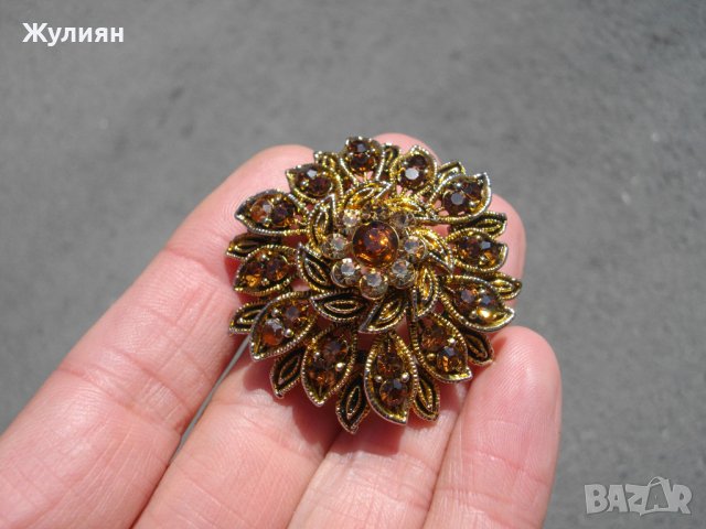 СТАРА БРОШКА ВИСУЛКА, снимка 2 - Антикварни и старинни предмети - 40308643
