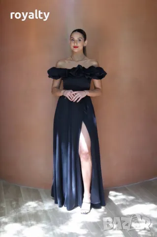 Сатенена дамска рокля Различни цветове , снимка 3 - Рокли - 50266305