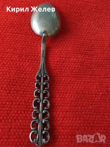 СТАРА НЕМСКА АЖУРНА КОЛЕКЦИОНЕРСКА СРЕБЪРНА ЛЪЖИЧКА За КАФЕ СРЕБРО 800 ПРОБА 43003, снимка 17 - Колекции - 44372782