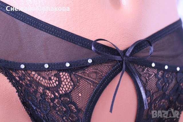 Секси прашки без дъно в черен цвят, снимка 3 - Бельо - 34766700