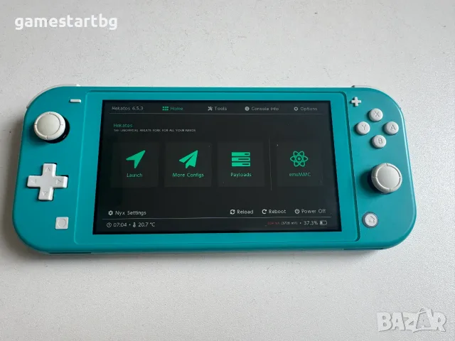 Nintendo Switch Lite 32GB+128GB хакнато, снимка 3 - Nintendo конзоли - 56232815