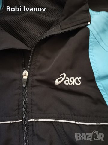Горнище синьо черно Asics размер M, снимка 5 - Спортни екипи - 42234708
