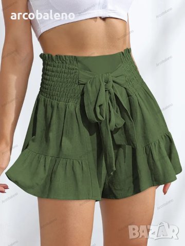 Модни дамски широки къси панталони, 5цвята - 023, снимка 6 - Къси панталони и бермуди - 41245723