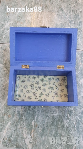 Дървена рисувана кутия на Св. Франциск, снимка 5 - Колекции - 53612294