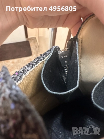 Giuseppe Zanotti London Glitter Черни Кецове 44 Оригинал - Кутия - Made in Italy, снимка 5 - Маратонки - 56202494