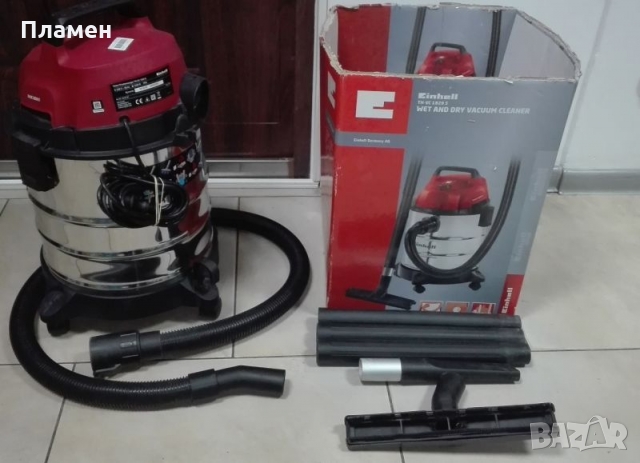 Прахосмукачка Einhell TH-VC 1820 S за мокро и сухо почистване, 1250 W, Засмукваща мощност 18 kPa, Ре, снимка 2 - Прахосмукачки - 36105833