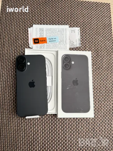 НОВ❗️24м ГАРАНЦИЯ❗️iPhone 16 Лизинг от 55лв/мес / Black , снимка 1