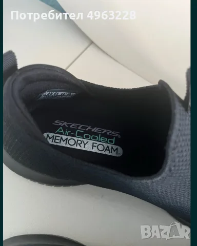 Черни дамски обувки Skechers – Wide Fit, снимка 5 - Дамски ежедневни обувки - 56314359