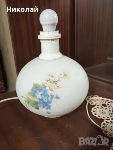 Красива нощна лампа със светещо тяло, снимка 5 - Антикварни и старинни предмети - 48277429