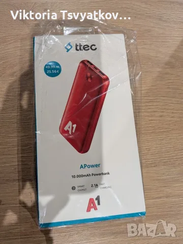 TTEC APower A1 Power Bank 10 000 mAh – нов, неразопакован